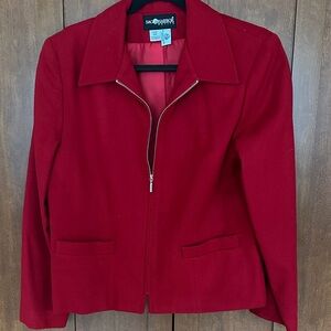 Sag Harbor Women's Vibrant Red Blazer